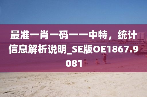 最準(zhǔn)一肖一碼一一中特，統(tǒng)計(jì)信息解析說明_SE版OE1867.9081
