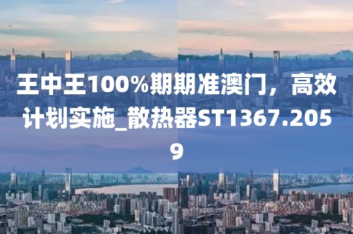 王中王100%期期準(zhǔn)澳門，高效計(jì)劃實(shí)施_散熱器ST1367.2059