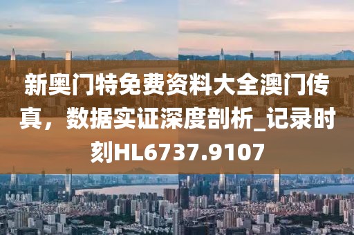 新奧門特免費(fèi)資料大全澳門傳真，數(shù)據(jù)實(shí)證深度剖析_記錄時(shí)刻HL6737.9107