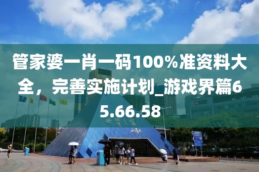 管家婆一肖一碼100%準(zhǔn)資料大全，完善實(shí)施計(jì)劃_游戲界篇65.66.58