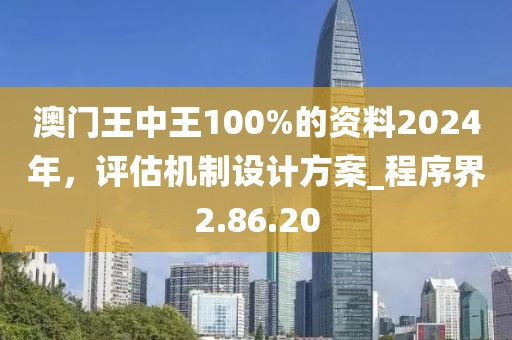 澳門(mén)王中王100%的資料2024年，評(píng)估機(jī)制設(shè)計(jì)方案_程序界2.86.20